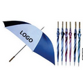 2-Tone Wind-Proof Golf Umbrella w/ Steel Shaft